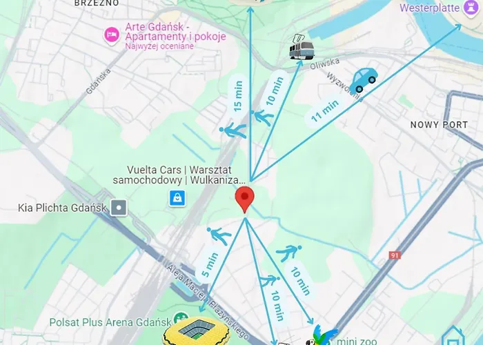 Apartament Laura With Sauna & Gym, 5 Min To Baltic Sea & Polsat Arena Gdańsk